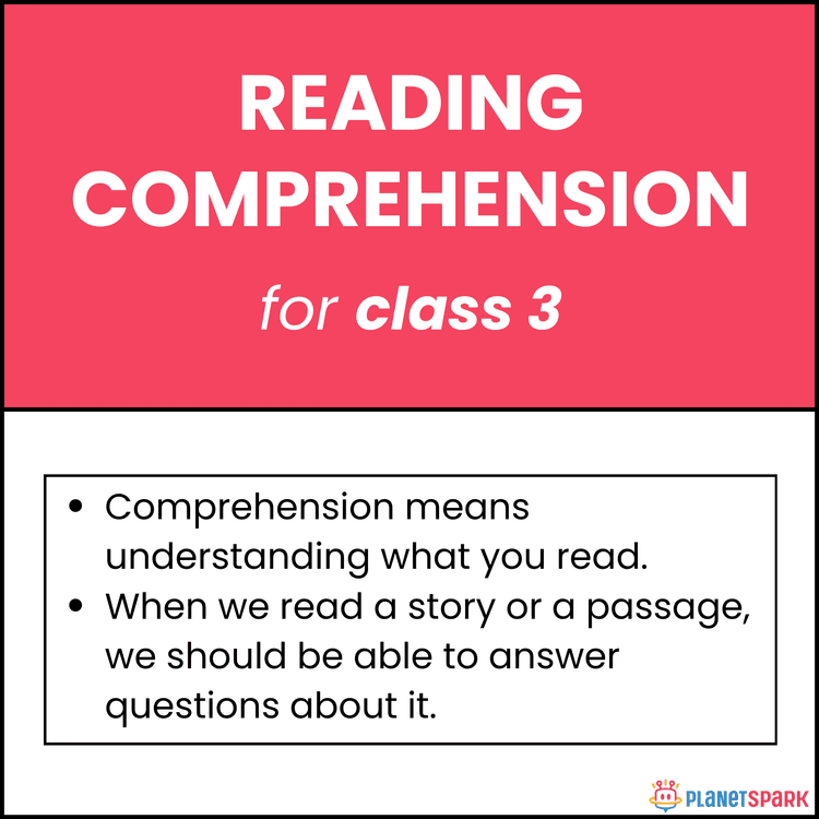 Class 3 Reading Comprehension Worksheet – Read, Understand, and Answer Questions