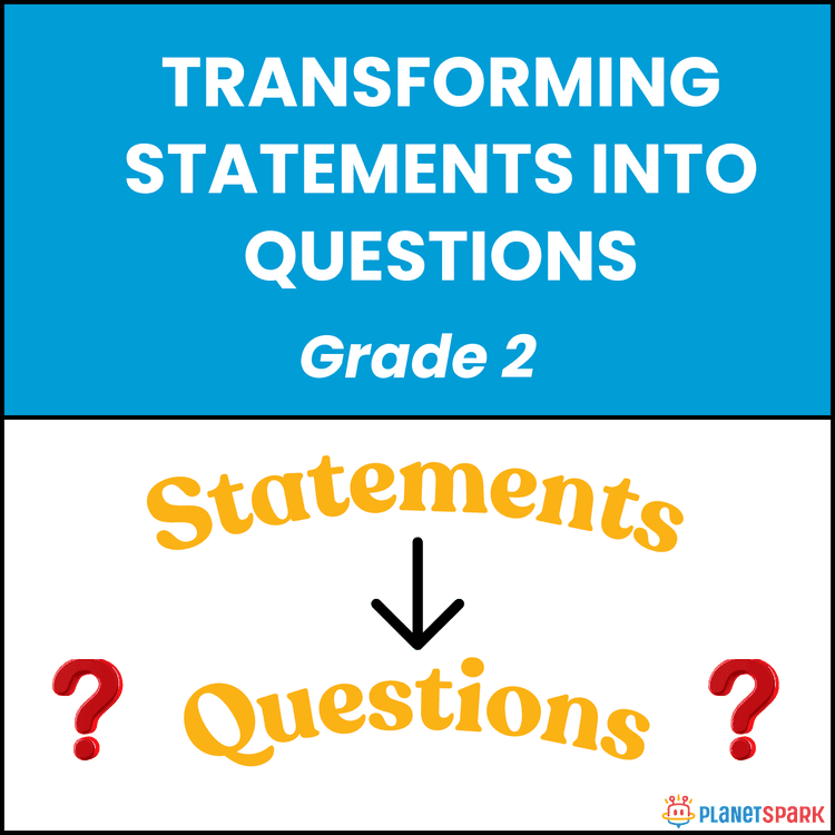 Class 2 Converting Statements to Questions Worksheet