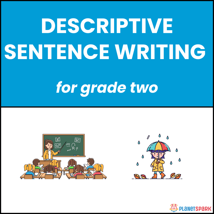 Class 2 English Worksheet on Descriptive Sentences