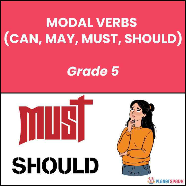 Class 5 Modal Verbs English Grammar Worksheet